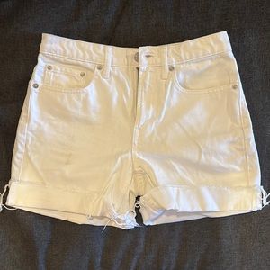 White Everlane shorts, size 24, great condition
